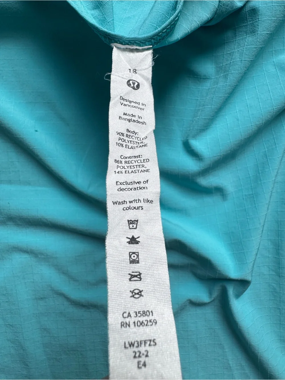 Lululemon Women’s Short Sleeve Athletic Tee Turquoise Blue